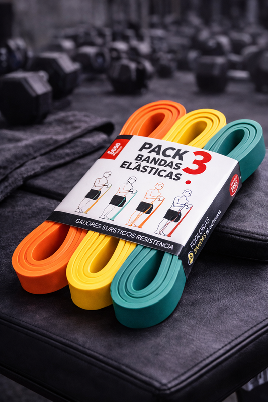 BANDAS ELÁSTICAS PROFESIONALES/ PACK 3