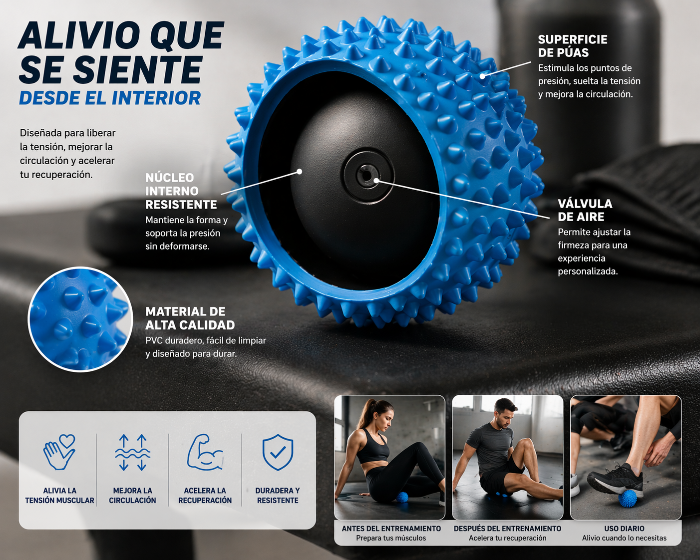 BOLA DE MASAJE MIOFASCIAL PROFESIONAL