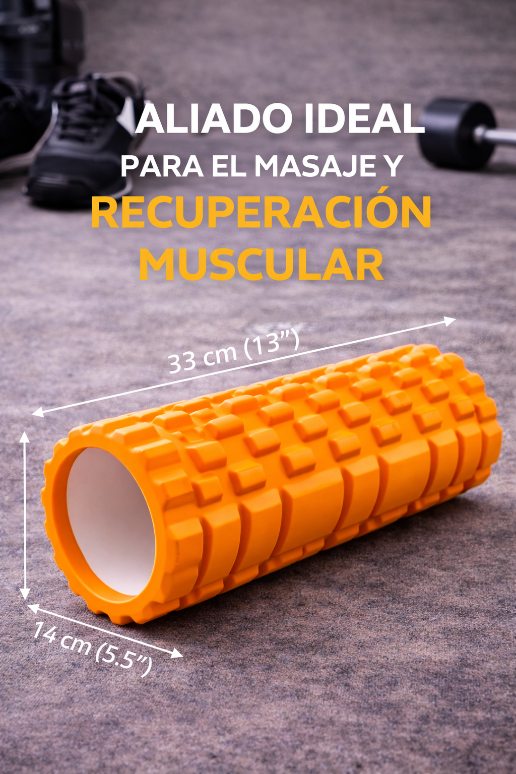 FOAM ROLLER PROFESIONAL DE ALTA DENSIDAD